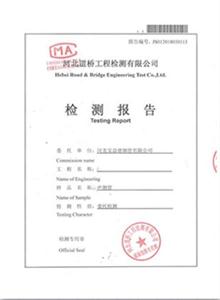 廊坊公司检测报告